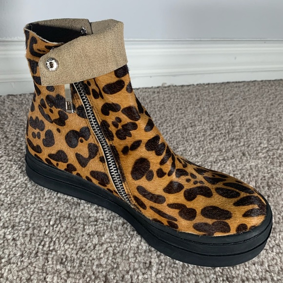 Jeffrey Campbell Ibiza Leopard Booties/Sneakers, NWOT - Picture 4 of 4
